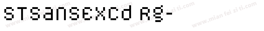 STSansExCd Rg字体转换